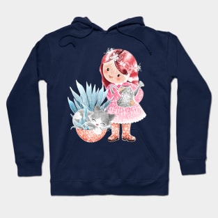 Strawberry Blonde Kitsch Cat Lady Hoodie